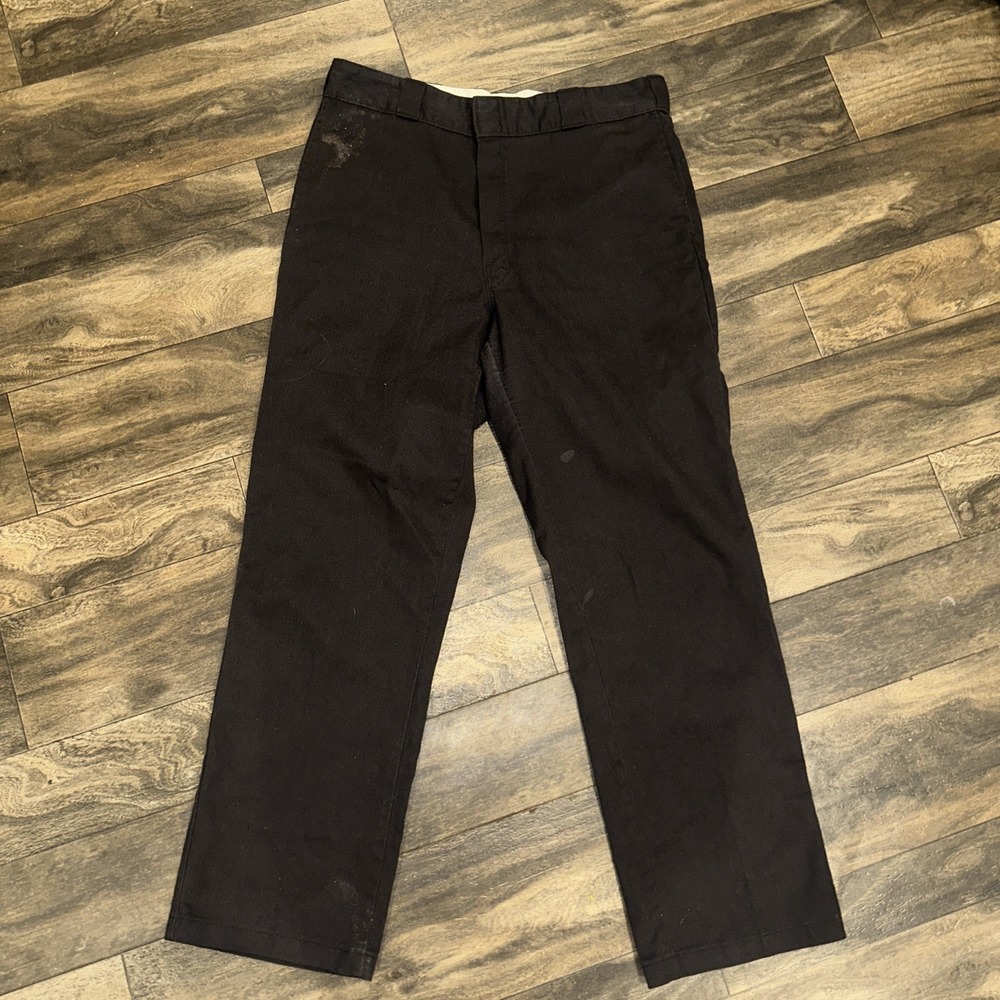 Dickies Original Fit Work Pants 874 Black Men's Size 36x32 Flex Straight-Fit